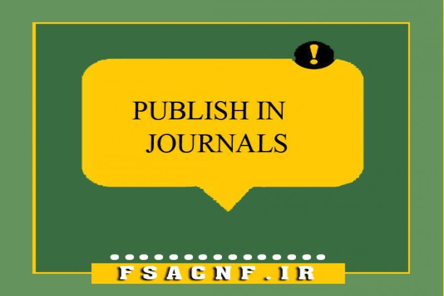 PUBLISH IN JOURNALS